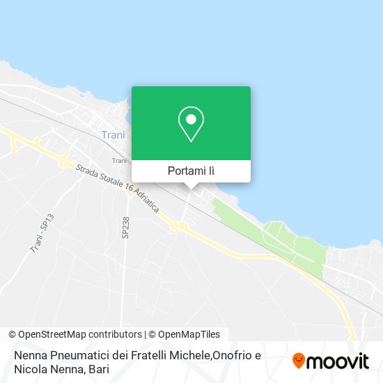 Mappa Nenna Pneumatici dei Fratelli Michele,Onofrio e Nicola Nenna