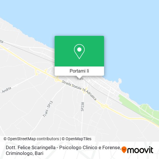 Mappa Dott. Felice Scaringella - Psicologo Clinico e Forense, Criminologo