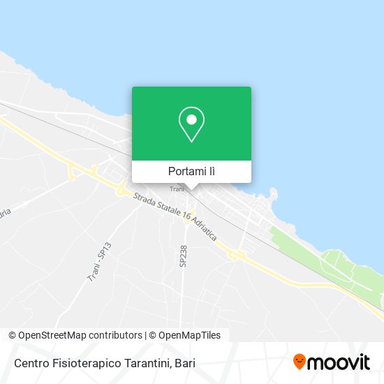 Mappa Centro Fisioterapico Tarantini