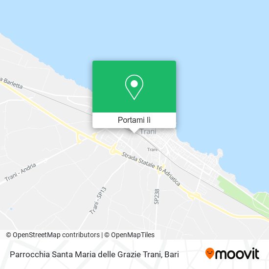Mappa Parrocchia Santa Maria delle Grazie Trani