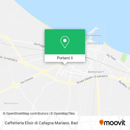 Mappa Caffetteria Elisir di Cafagna Mariano