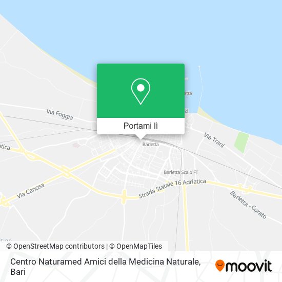 Mappa Centro Naturamed Amici della Medicina Naturale