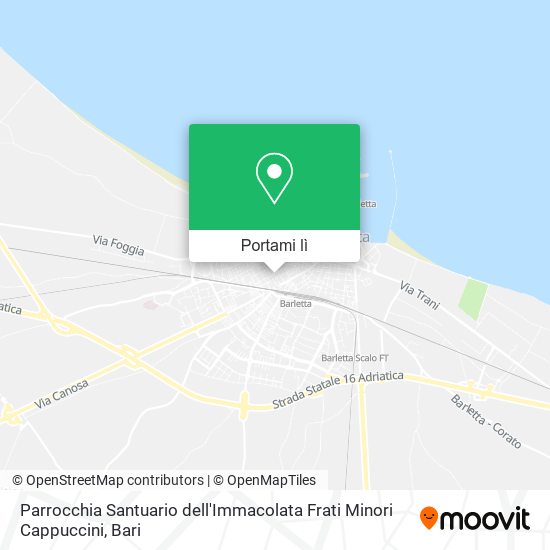 Mappa Parrocchia Santuario dell'Immacolata Frati Minori Cappuccini
