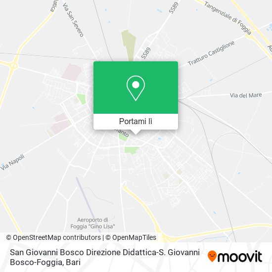 Mappa San Giovanni Bosco Direzione Didattica-S. Giovanni Bosco-Foggia