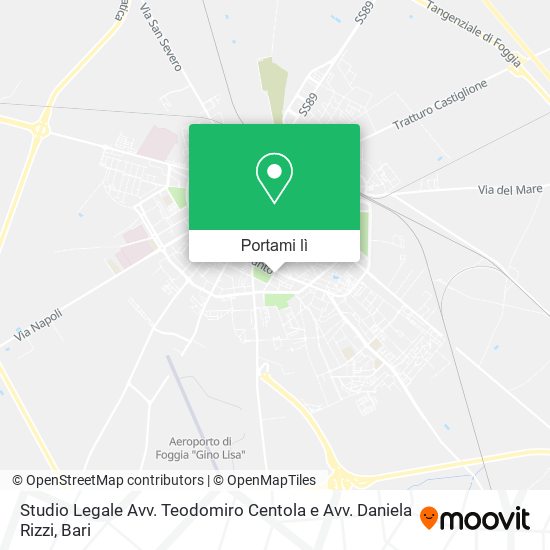 Mappa Studio Legale Avv. Teodomiro Centola e Avv. Daniela Rizzi