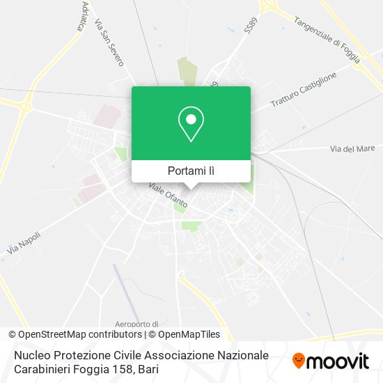 Mappa Nucleo Protezione Civile Associazione Nazionale Carabinieri Foggia 158