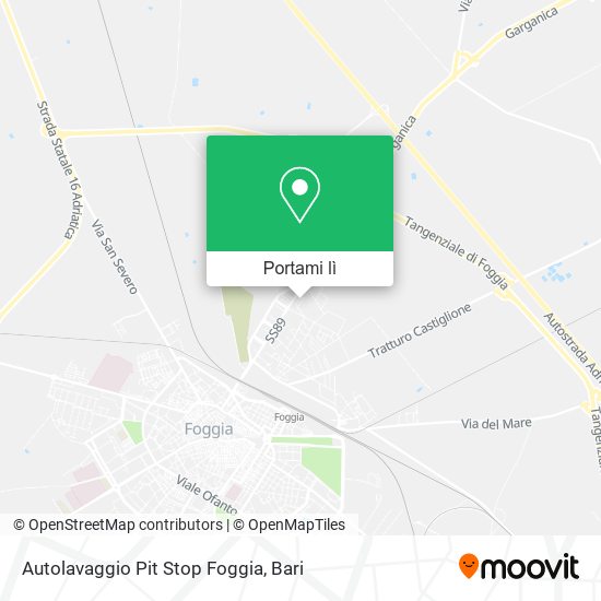 Mappa Autolavaggio Pit Stop Foggia