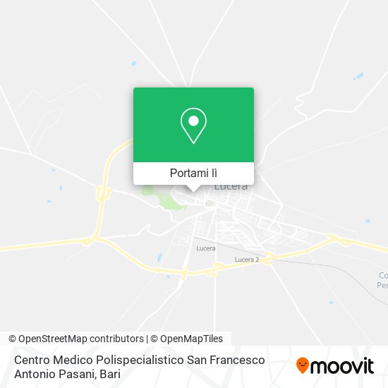 Mappa Centro Medico Polispecialistico San Francesco Antonio Pasani