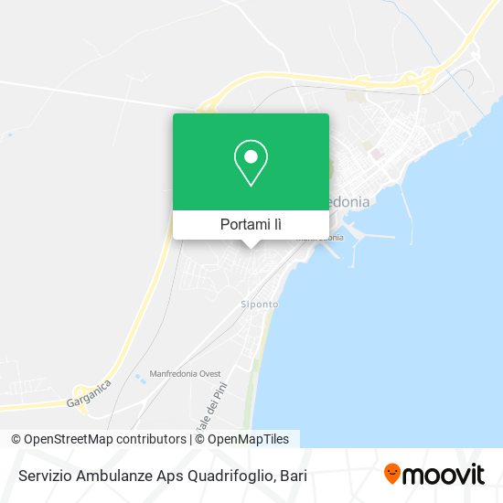 Mappa Servizio Ambulanze Aps Quadrifoglio