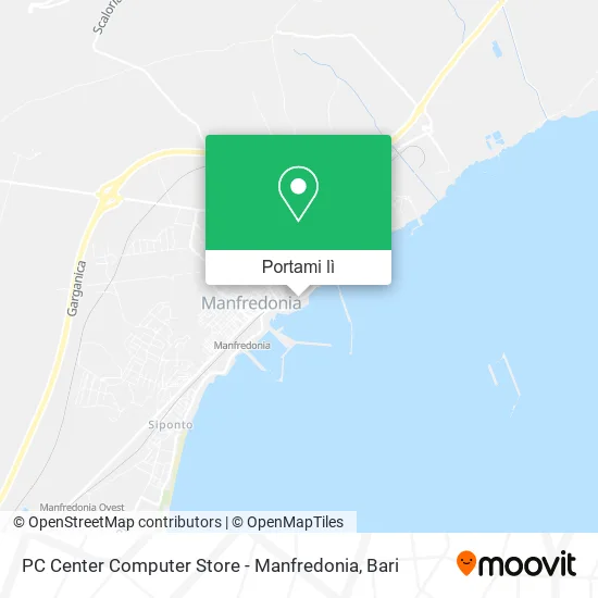 Mappa PC Center Computer Store - Manfredonia