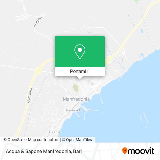 Mappa Acqua & Sapone Manfredonia