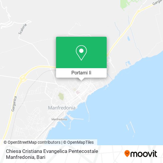 Mappa Chiesa Cristiana Evangelica Pentecostale Manfredonia