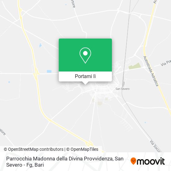 Mappa Parrocchia Madonna della Divina Provvidenza, San Severo - Fg