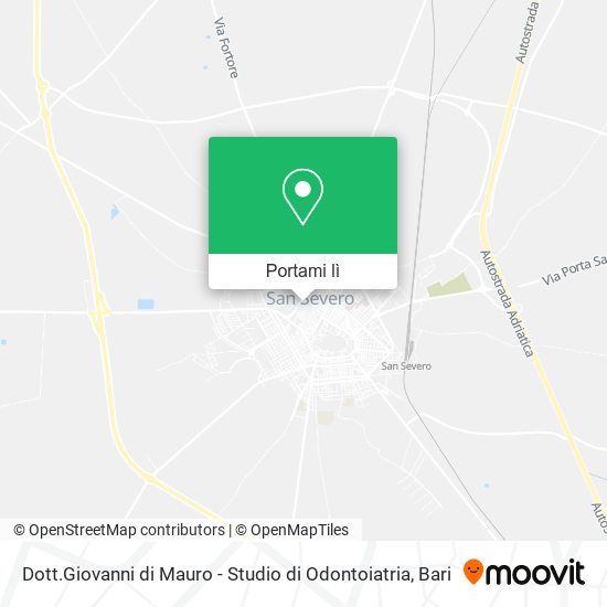 Mappa Dott.Giovanni di Mauro - Studio di Odontoiatria