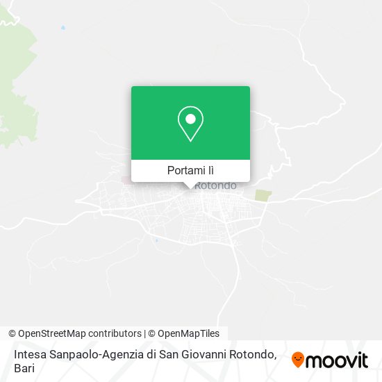 Mappa Intesa Sanpaolo-Agenzia di San Giovanni Rotondo
