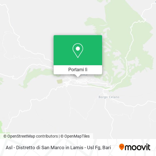Mappa Asl - Distretto di San Marco in Lamis - Usl Fg