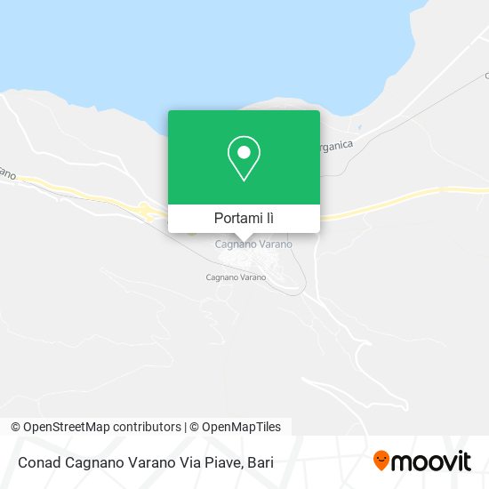 Mappa Conad Cagnano Varano Via Piave