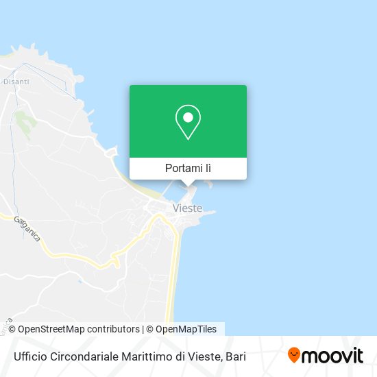 Mappa Ufficio Circondariale Marittimo di Vieste