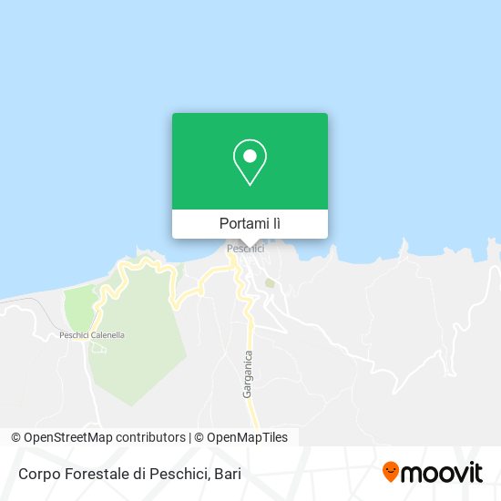 Mappa Corpo Forestale di Peschici