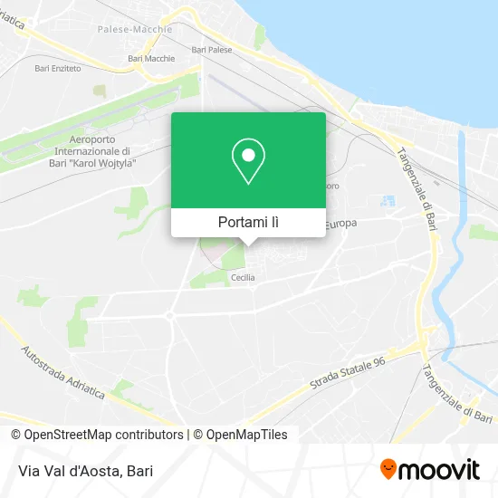 Mappa Via Val d'Aosta