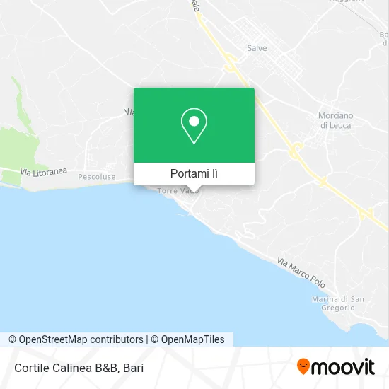 Mappa Cortile Calinea B&B