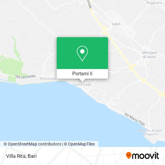 Mappa Villa Rita