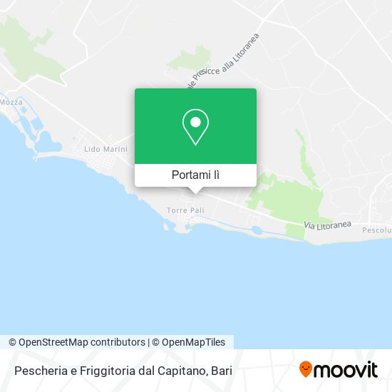 Mappa Pescheria e Friggitoria dal Capitano