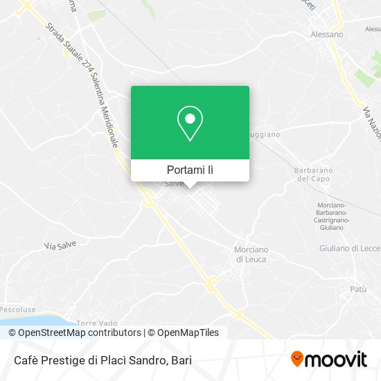 Mappa Cafè Prestige di Placì Sandro