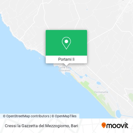 Mappa Cressi la Gazzetta del Mezzogiorno