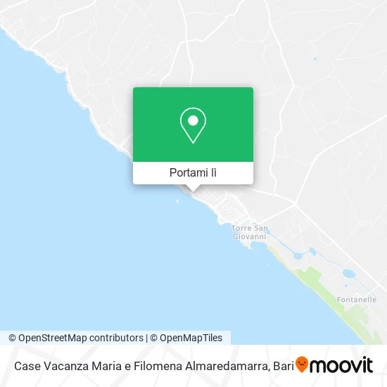 Mappa Case Vacanza Maria e Filomena Almaredamarra