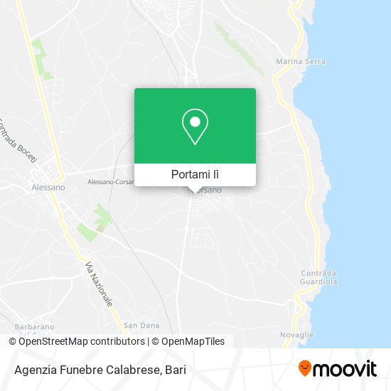 Mappa Agenzia Funebre Calabrese
