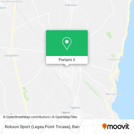 Mappa Robson Sport (Legea Point Tricase)