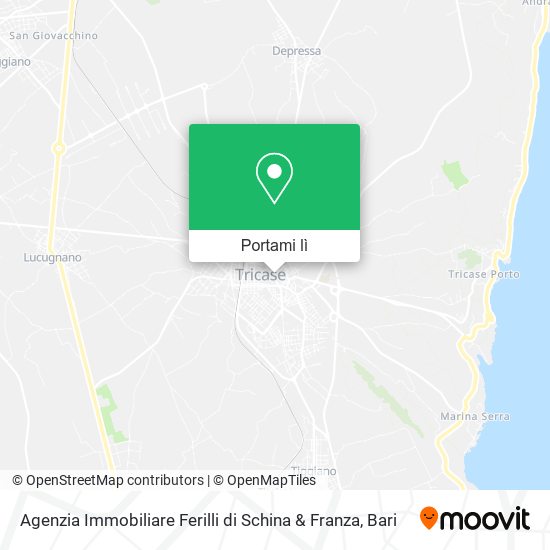 Mappa Agenzia Immobiliare Ferilli di Schina & Franza