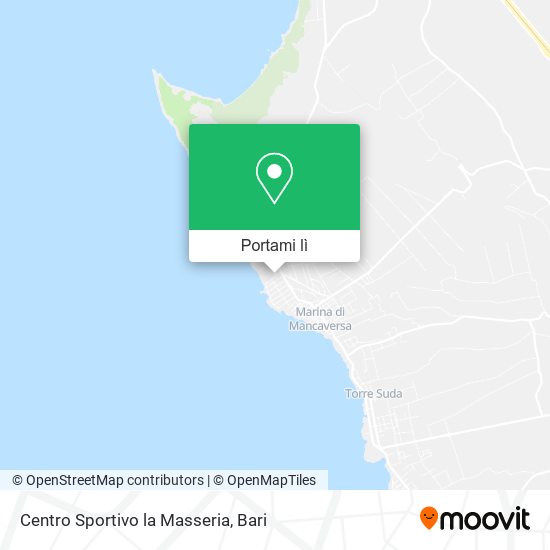 Mappa Centro Sportivo la Masseria