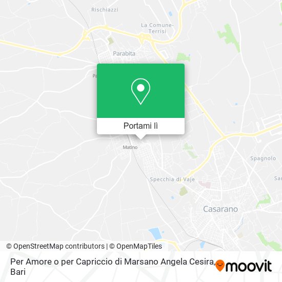Mappa Per Amore o per Capriccio di Marsano Angela Cesira