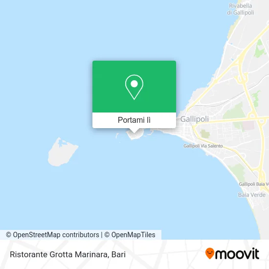 Mappa Ristorante Grotta Marinara