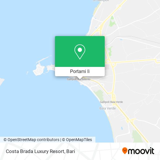 Mappa Costa Brada Luxury Resort