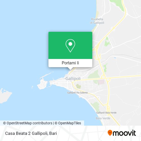 Mappa Casa Beata 2 Gallipoli