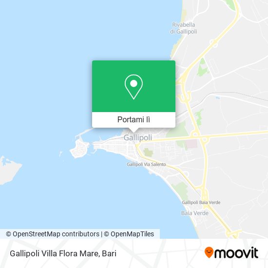 Mappa Gallipoli Villa Flora Mare