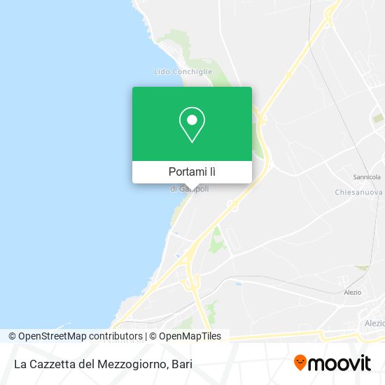 Mappa La Cazzetta del Mezzogiorno
