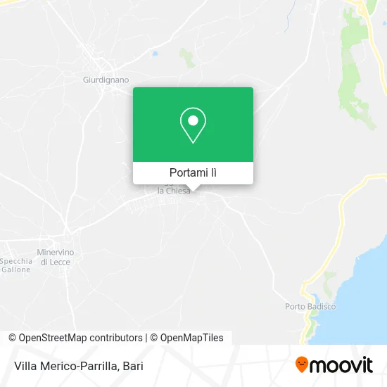 Mappa Villa Merico-Parrilla