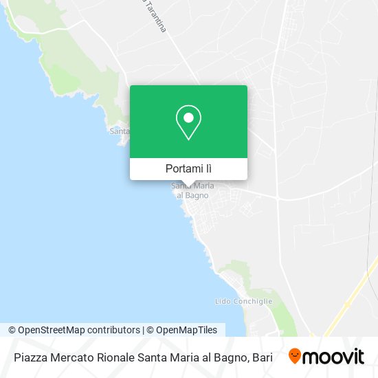 Mappa Piazza Mercato Rionale Santa Maria al Bagno