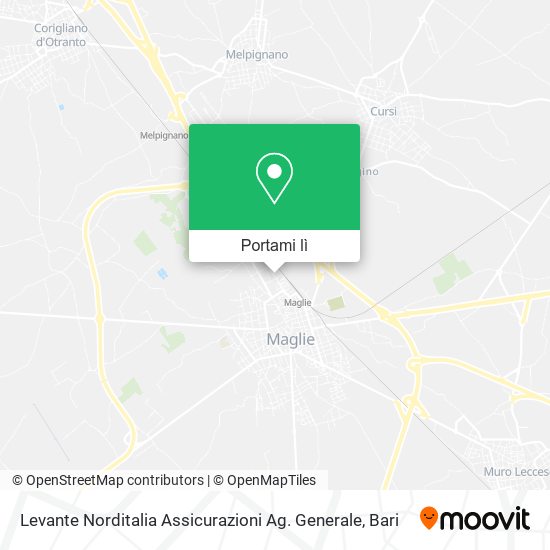 Mappa Levante Norditalia Assicurazioni Ag. Generale