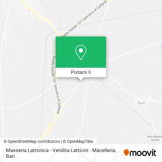 Mappa Masseria Latronica - Vendita Latticini - Macelleria