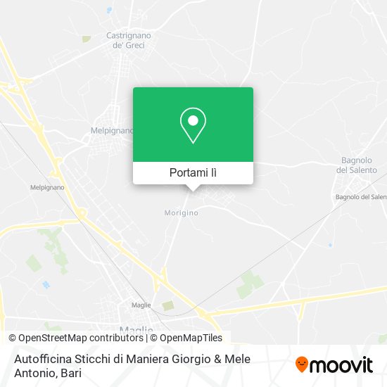 Mappa Autofficina Sticchi di Maniera Giorgio & Mele Antonio