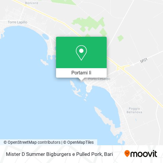 Mappa Mister D Summer Bigburgers e Pulled Pork