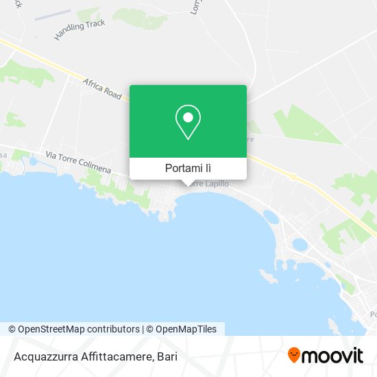 Mappa Acquazzurra Affittacamere
