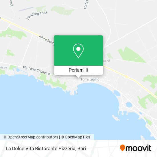 Mappa La Dolce Vita Ristorante Pizzeria