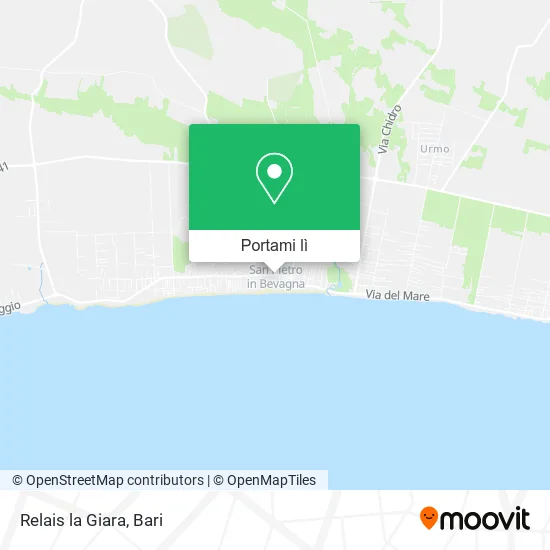 Mappa Relais la Giara