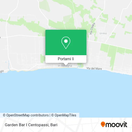 Mappa Garden Bar I Centopassi
